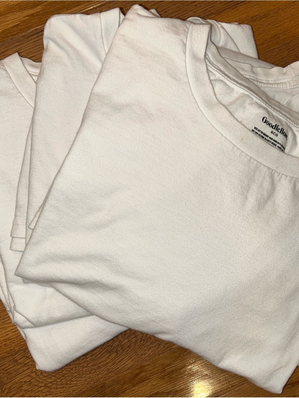 Goodfellow & Co Men’s White T-Shirts 4 Pack Size Large